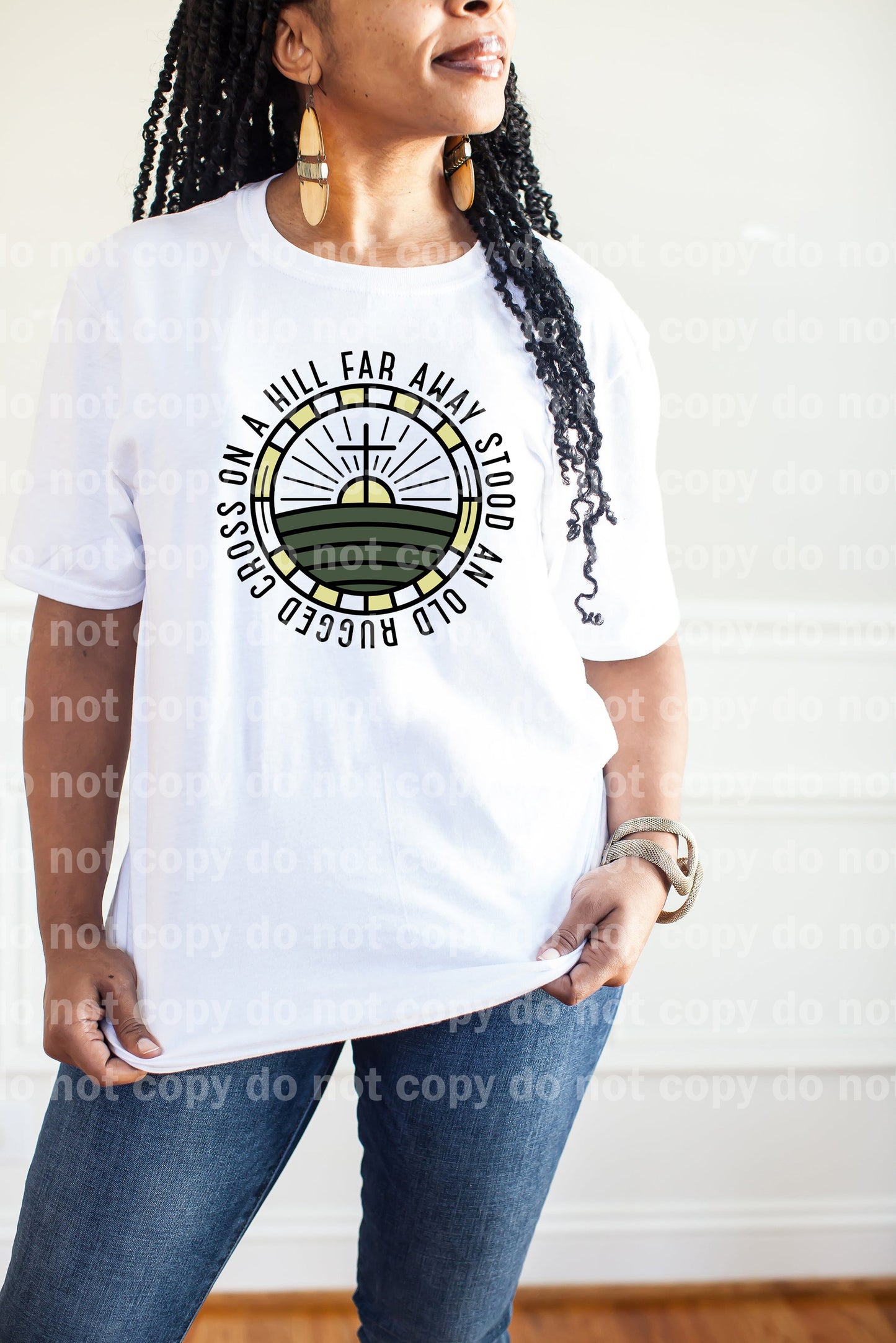 On A Hill Far Away Stood An Old Rugged Cross Dream Print or Sublimation Print