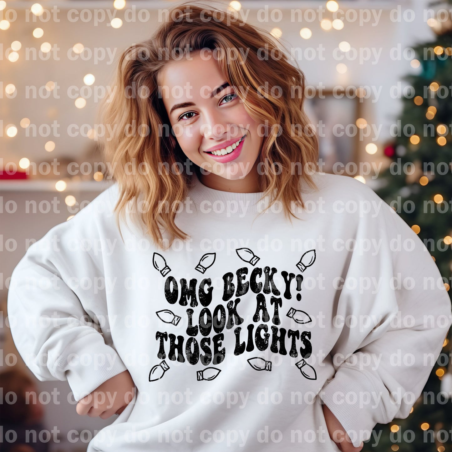 Omg Becky Look At Those Lights Distressed Full Color/One Color Dream Print or Sublimation Print