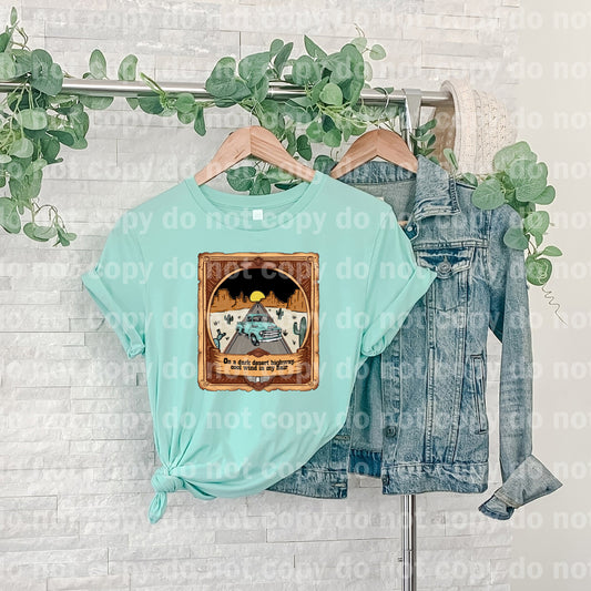 On A Dark Desert Highway Cool Wind In My Hair Dream Print or Sublimation Print