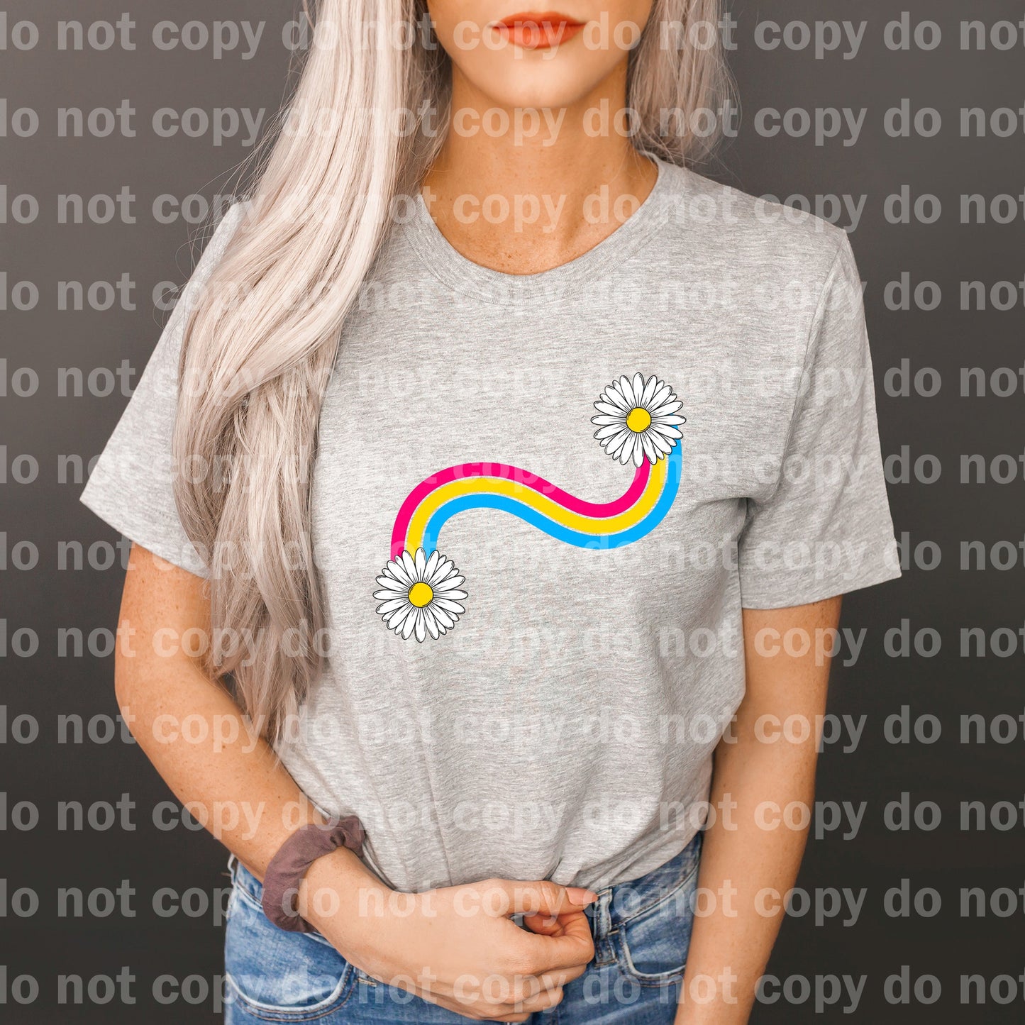 Pansexual Pride Daisy No Words Dream Print or Sublimation Print