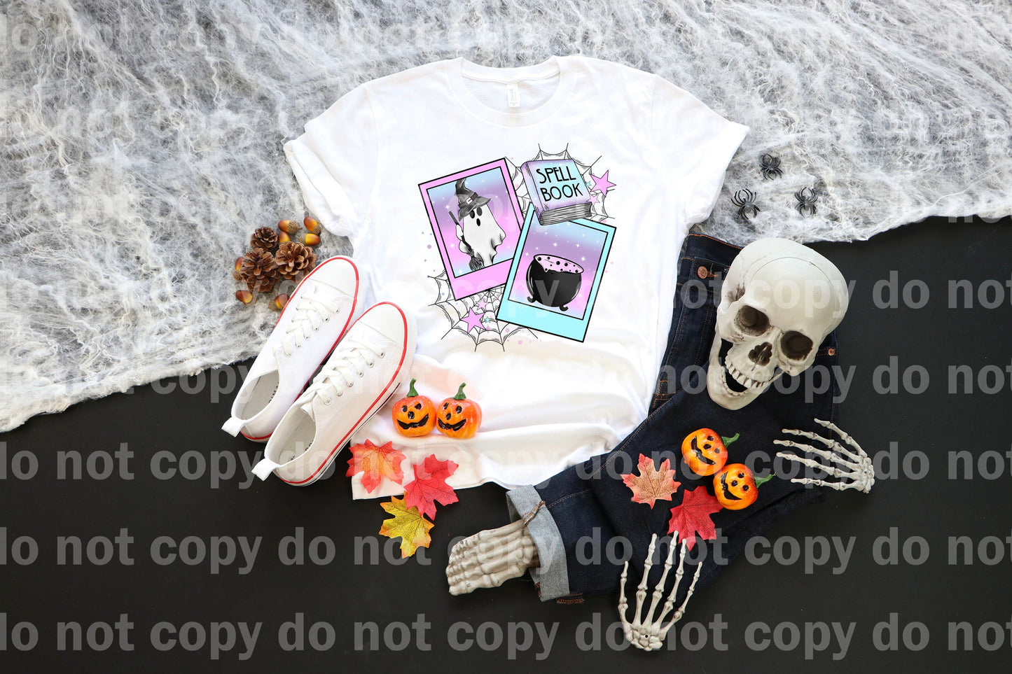 Pastel Polaroid Spell Book Ghost Cauldron Dream Print or Sublimation Print