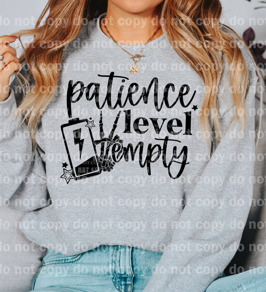 Patience Level Empty Dream Print or Sublimation Print