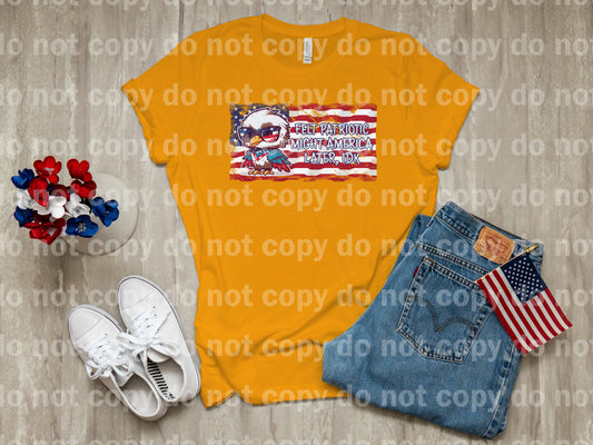 Felt Patriotic Might America Later Eagle Dream Print or Sublimation Print