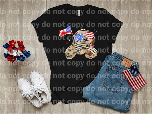 Patriotic Sloth Men Dream Print or Sublimation Print