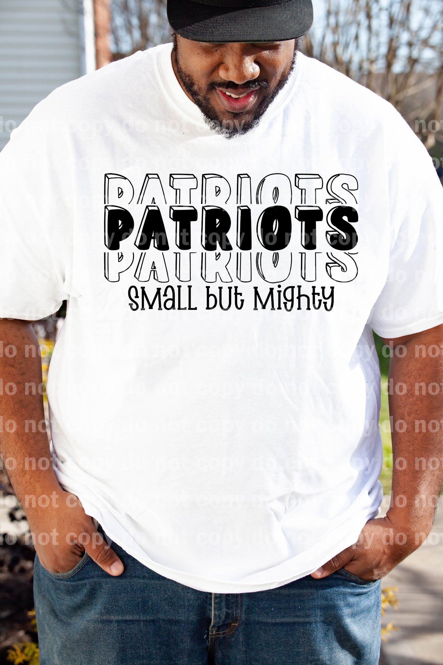 Patriots Small But Mighty Black/White Dream Print or Sublimation Print