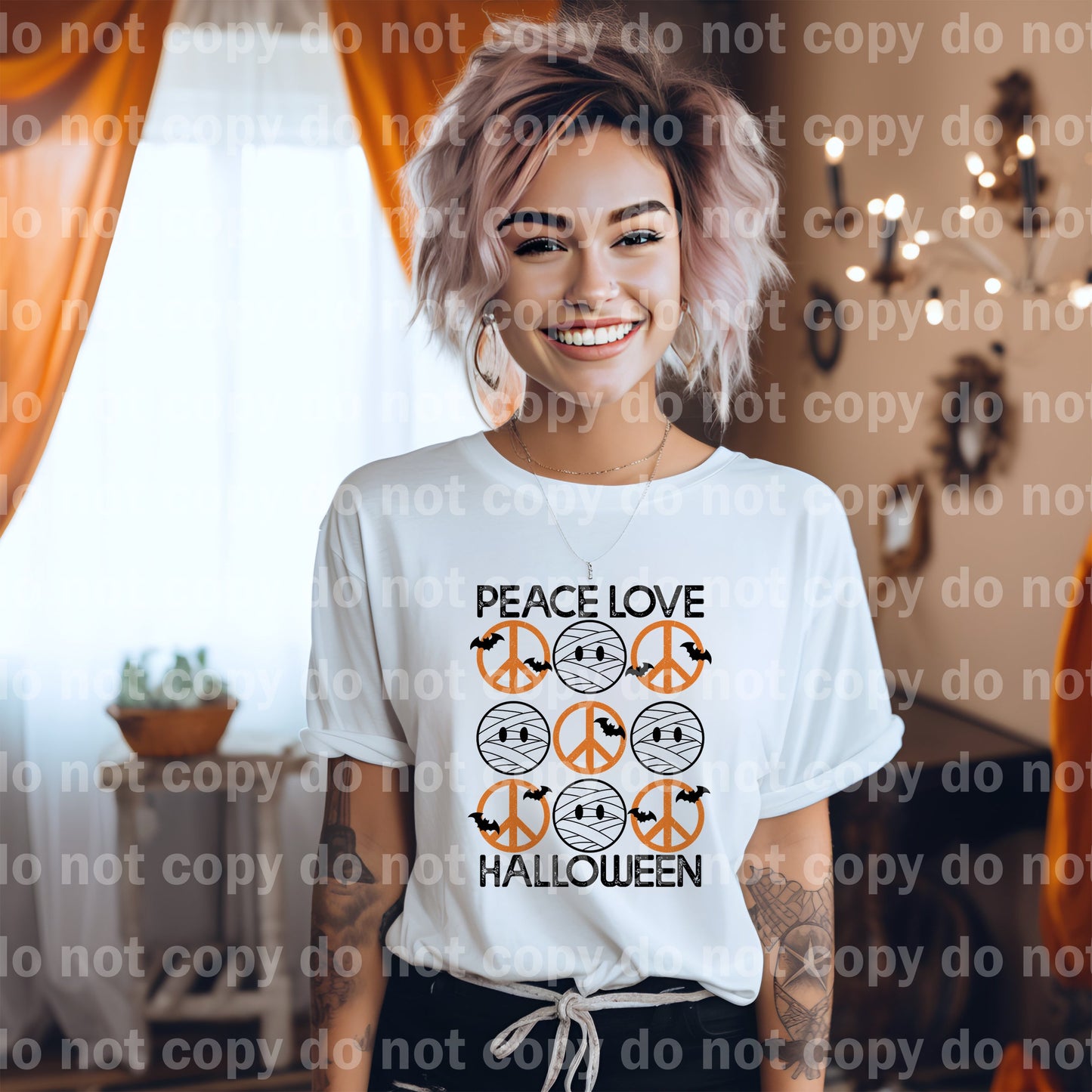 Peace Love Halloween Dream Print or Sublimation Print