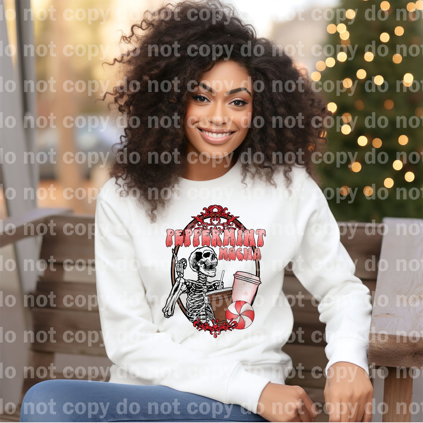 Peppermint Mocha Skeleton Dream Print or Sublimation Print