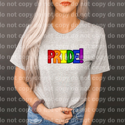 Pride Rainbow LGBT Lettering Dream Print or Sublimation Print
