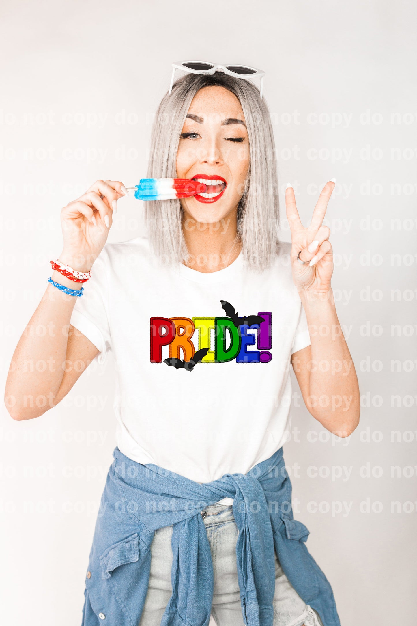 Pride Rainbow LGBT Lettering with Bats Dream Print or Sublimation Print