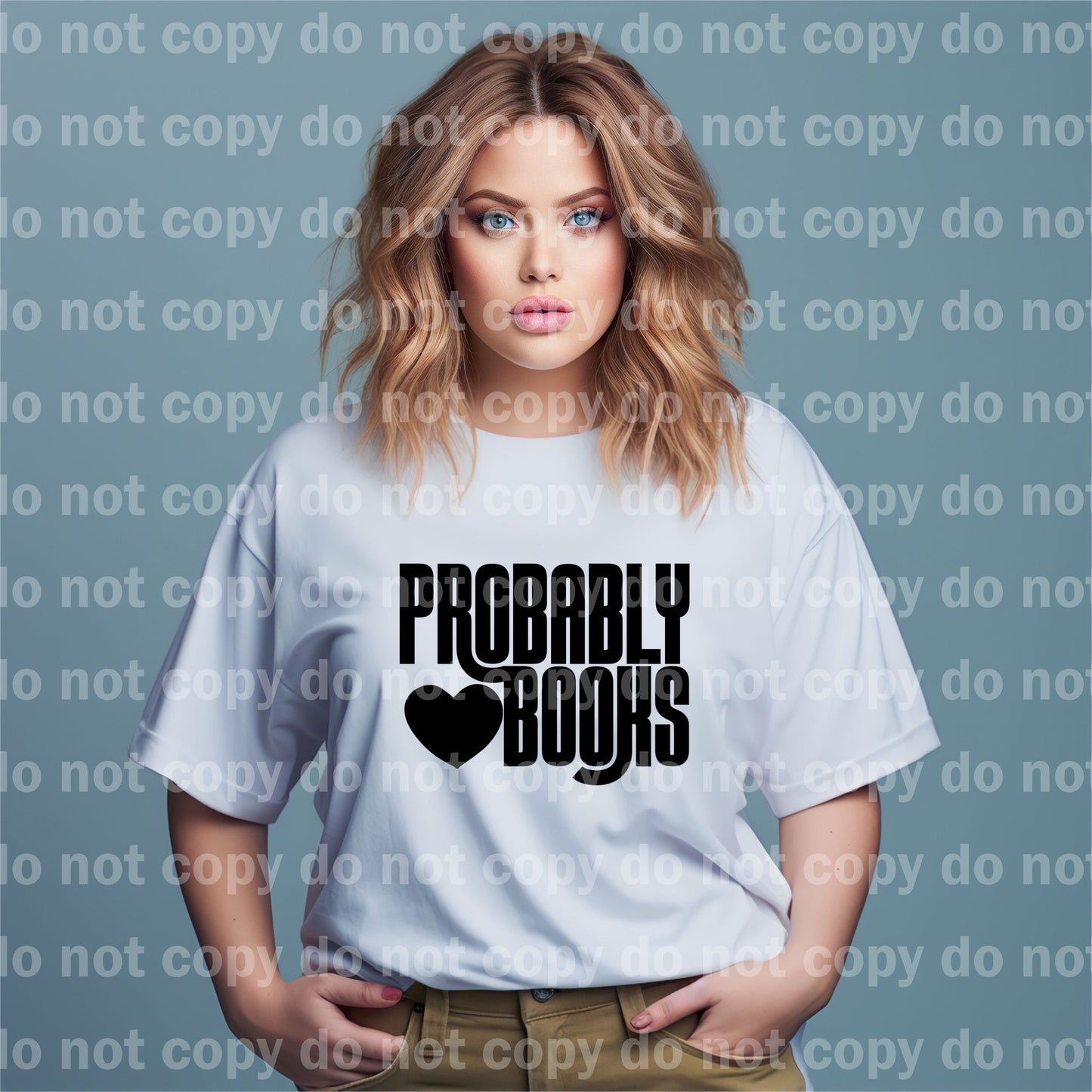 Probably Love Books Black/White Dream Print or Sublimation Print