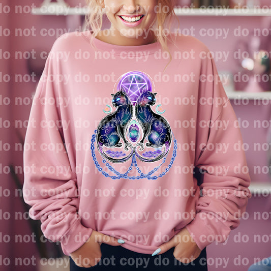 Magical Cats Star Purple/Neon Purple/White Dream Print or Sublimation Print