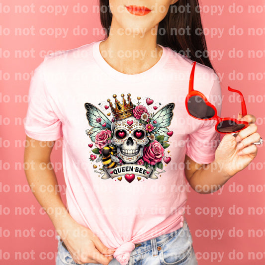 Queen Bee Skull Flower Crown Dream Print or Sublimation Print