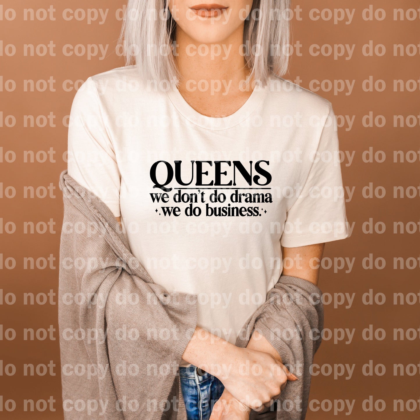 Queens We Don't Do Drama We Do Business Black/White Dream Print or Sublimation Print