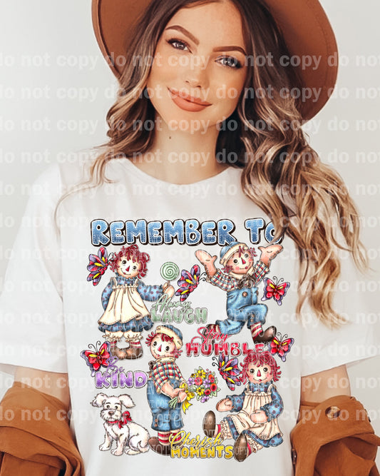 Remember To Always Laugh Raggedy Dream Print or Sublimation Print
