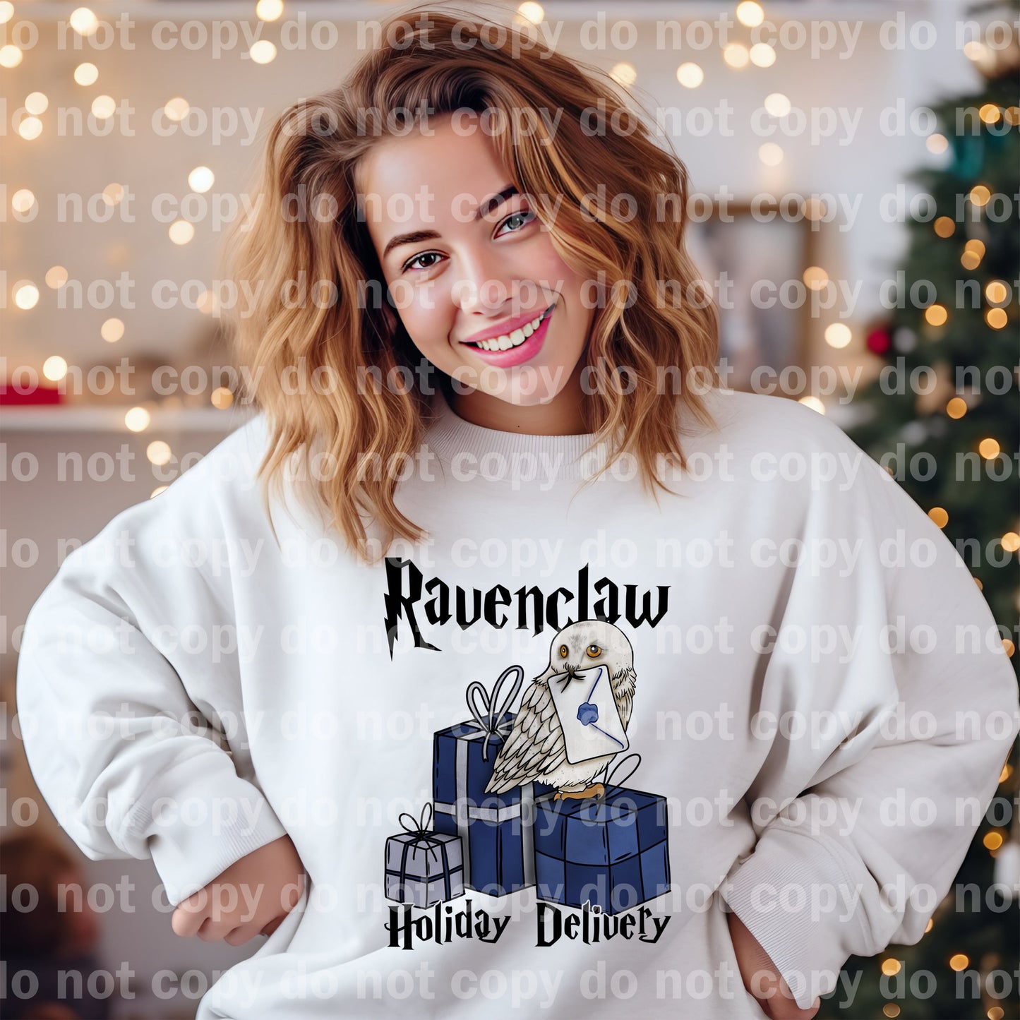 Raven Eagle Holiday Delivery Dream Print or Sublimation Print