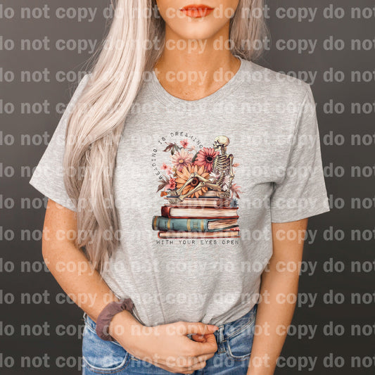 Reading Is Dreaming With Your Eyes Open with Pocket Option Dream Print or Sublimation Print