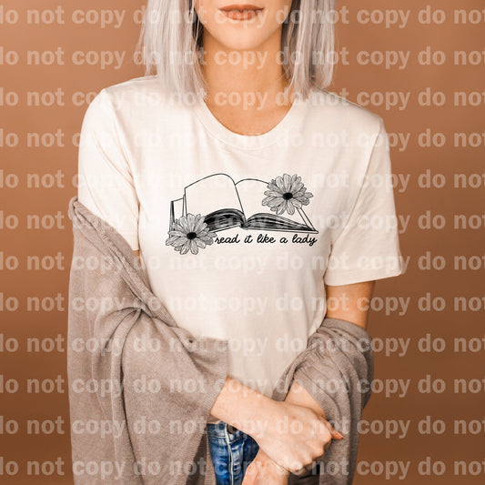 Read It Like A Lady Black/White Dream Print or Sublimation Print