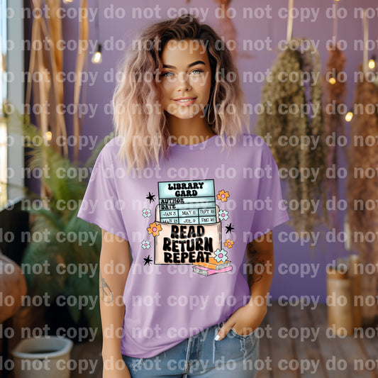 Read Return Repeat Library Card Dream Print or Sublimation Print