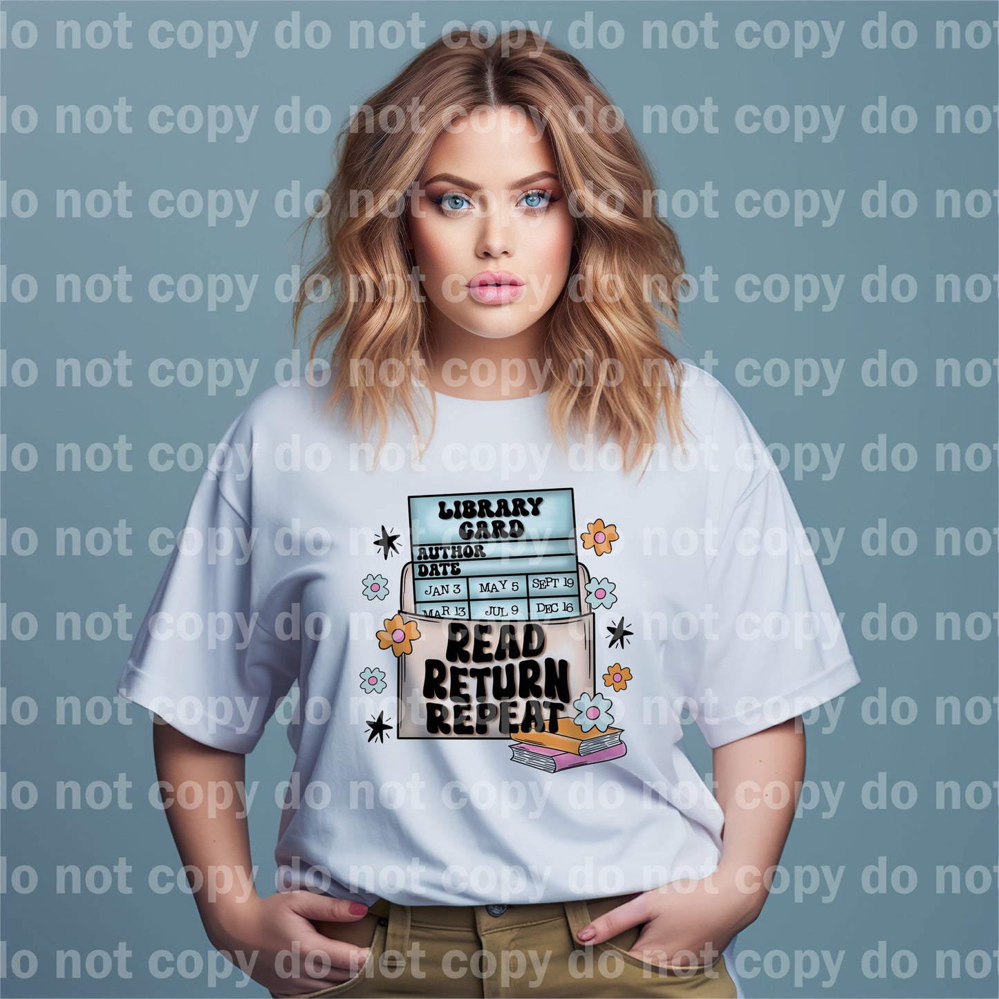 Read Return Repeat Library Card Dream Print or Sublimation Print