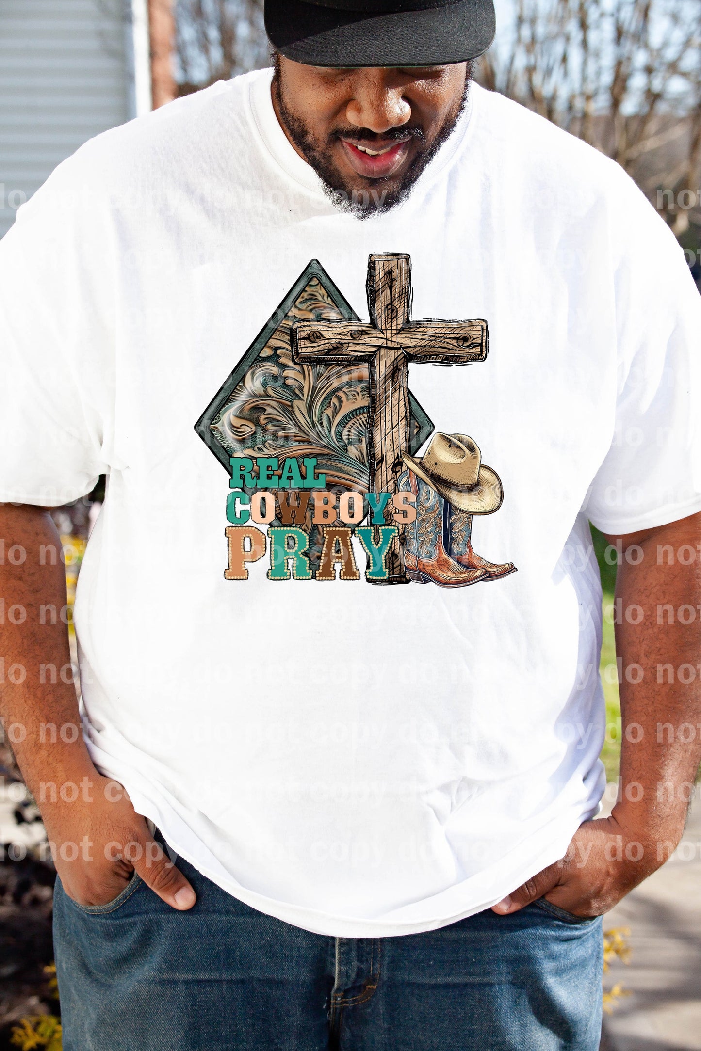 Real Cowboy Pray Dream Print or Sublimation Print