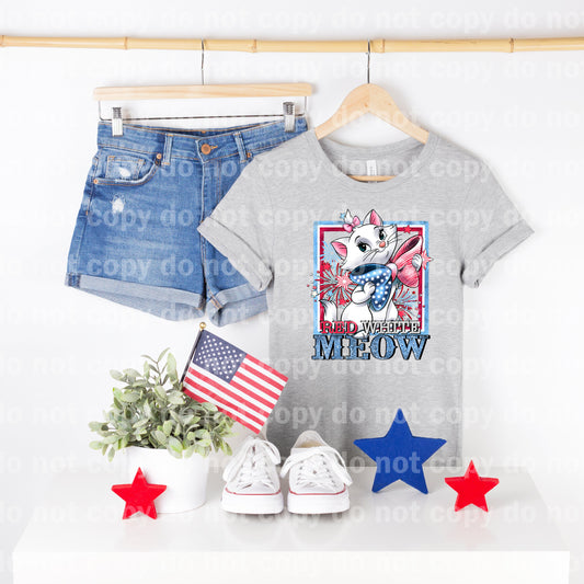 Red White Meow Dream Print or Sublimation Print