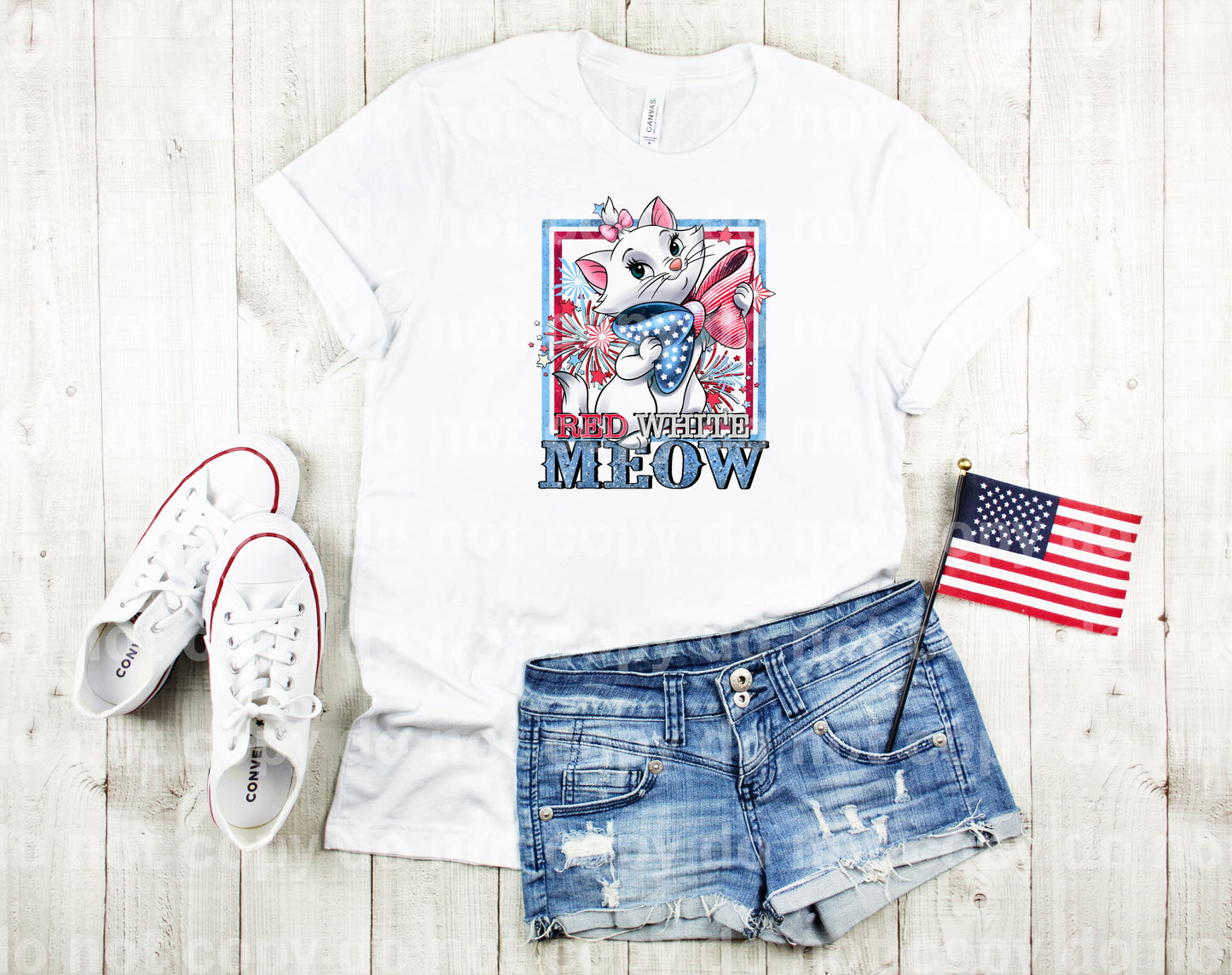 Red White Meow Dream Print or Sublimation Print