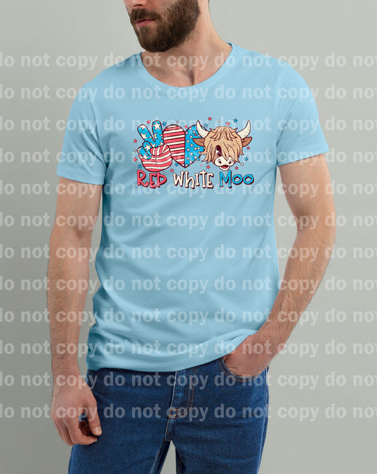 Red White Moo Boy Dream Print or Sublimation Print