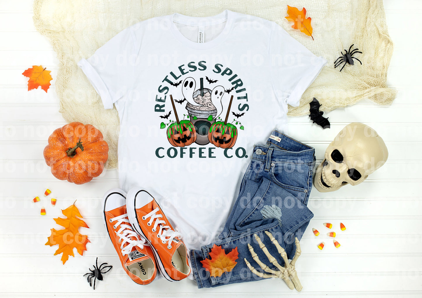 Restless Spirits Halloween with Pocket Option Dream Print or Sublimation Print