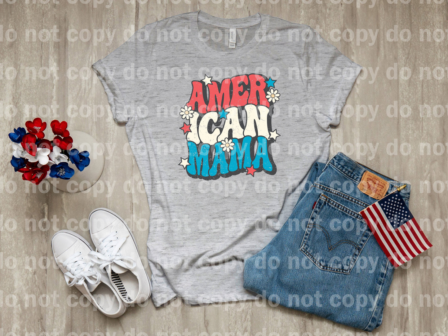 American Mama Distressed/Non Distressed Dream Print or Sublimation Print