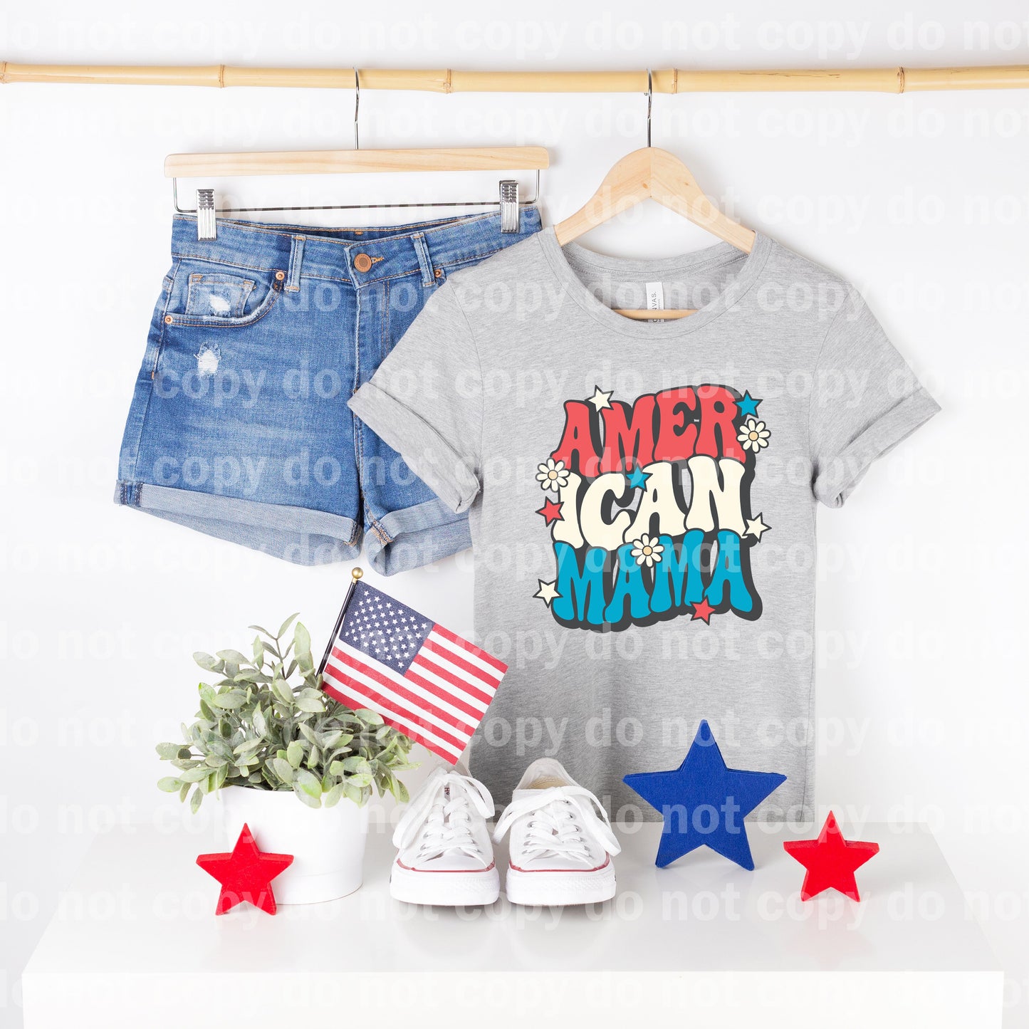 American Mama Distressed/Non Distressed Dream Print or Sublimation Print