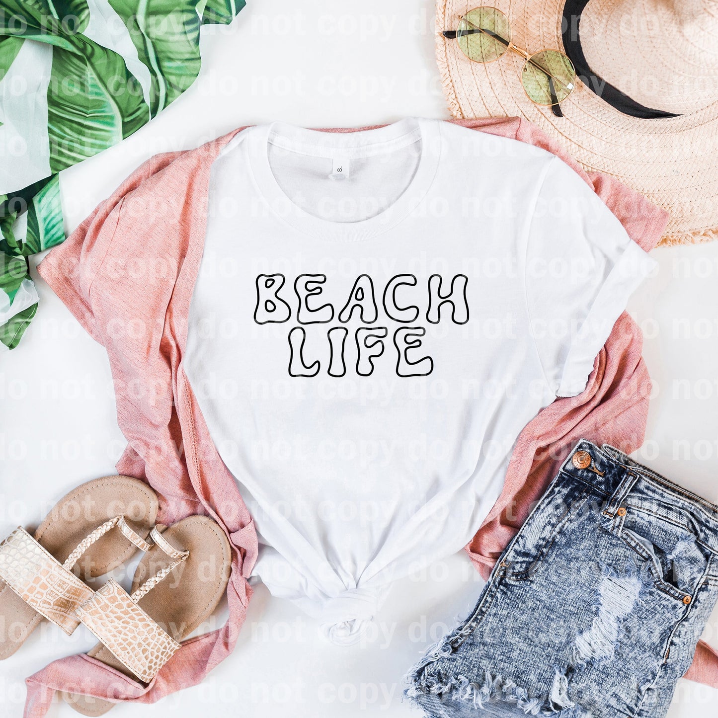 Retro Beach Life Black/White Dream Print or Sublimation Print