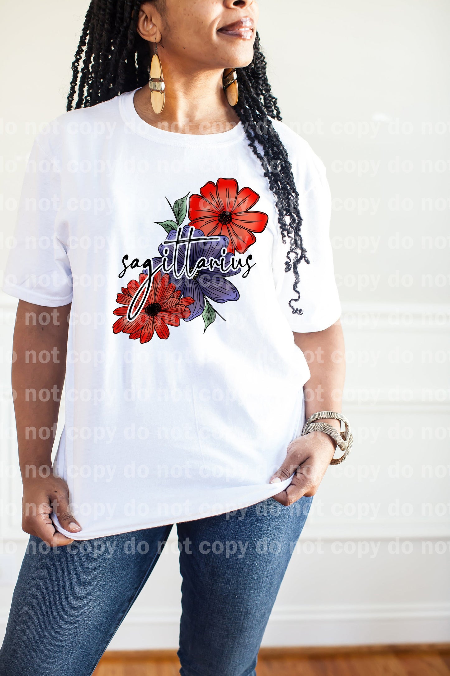 Sagittarius Zodiac Sign Floral with Pocket Option Dream Print or Sublimation Print