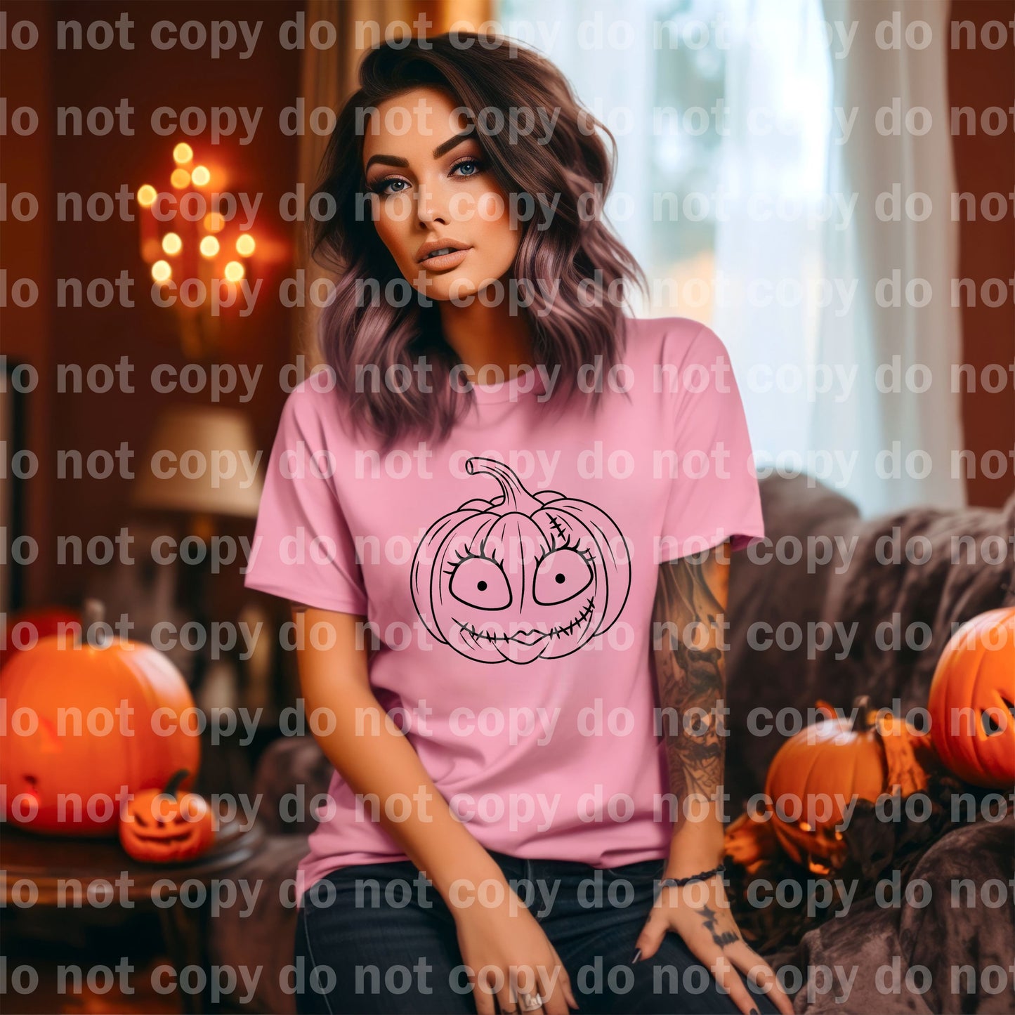 Sally Pumpkin Full Color/One Color Dream Print or Sublimation Print