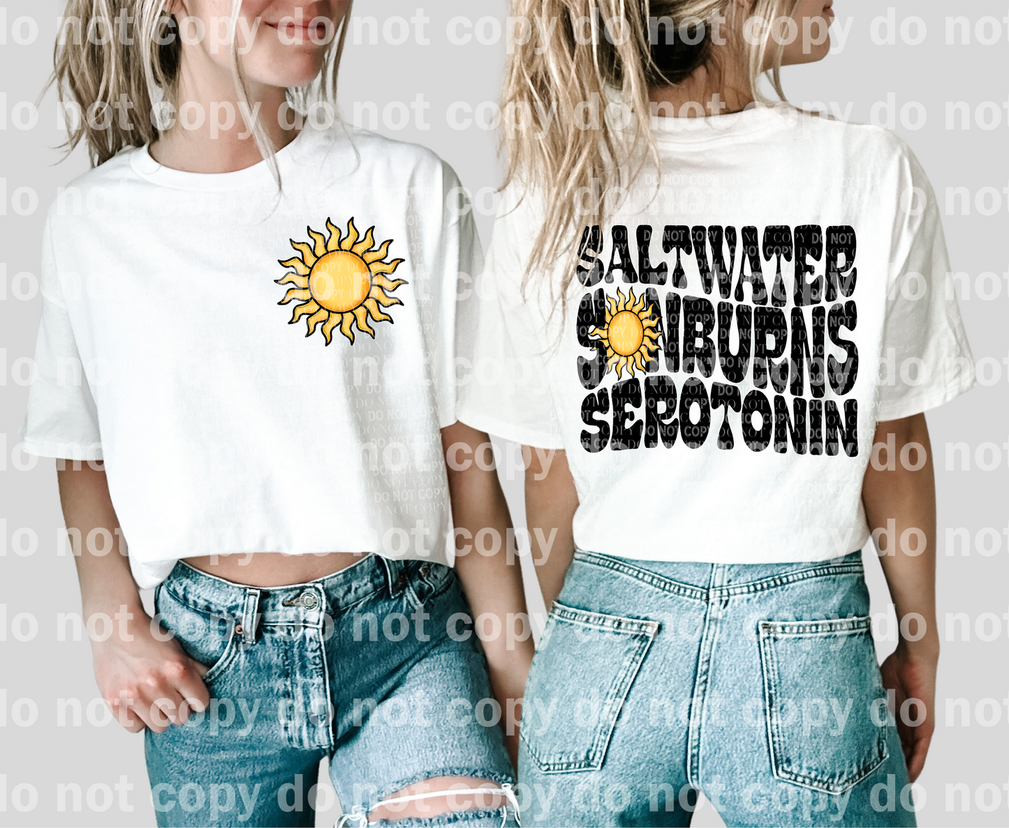 Saltwater Sunburns Serotonin Retro Sun with Sun Pocket Option Dream Print or Sublimation Print