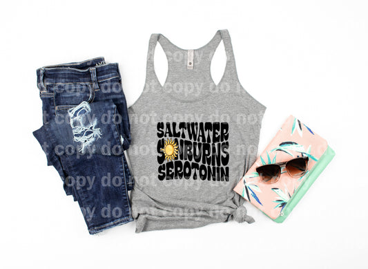 Saltwater Sunburns Serotonin Retro Sun with Sun Pocket Option Dream Print or Sublimation Print