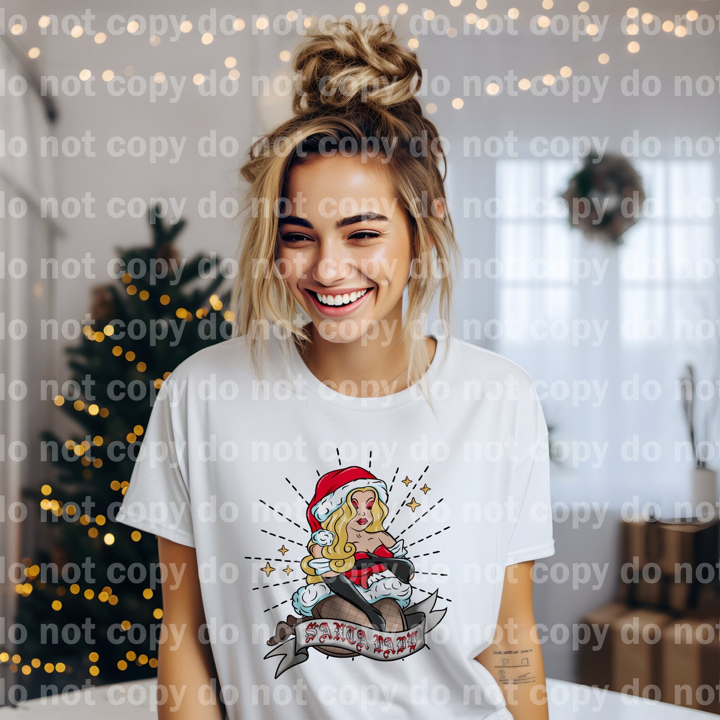 Santa Baby Blonde Hair Dream Print or Sublimation Print