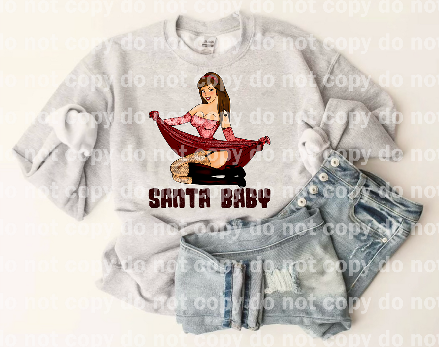 Santa Baby Dream Print or Sublimation Print