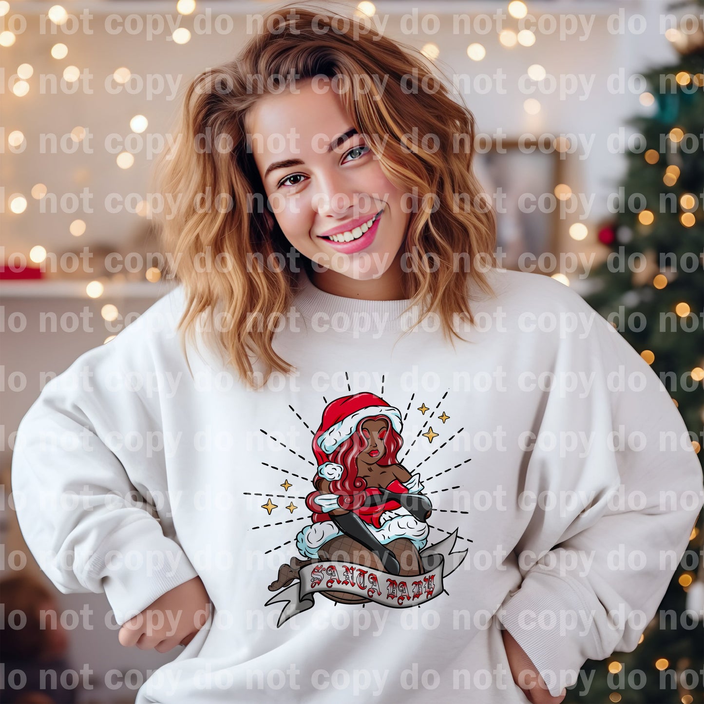 Santa Baby Red Hair Dream Print or Sublimation Print