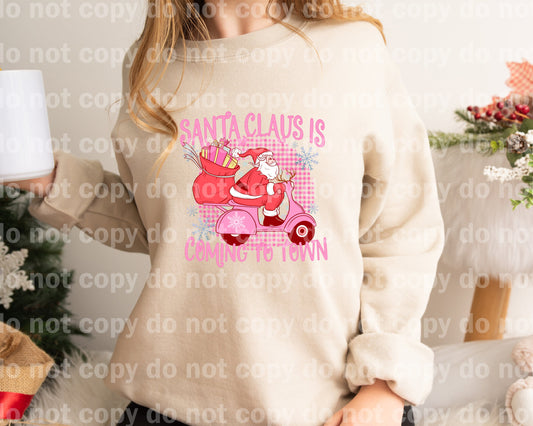Santa Claus Is Coming To Town Pink/Blue Dream Print or Sublimation Print