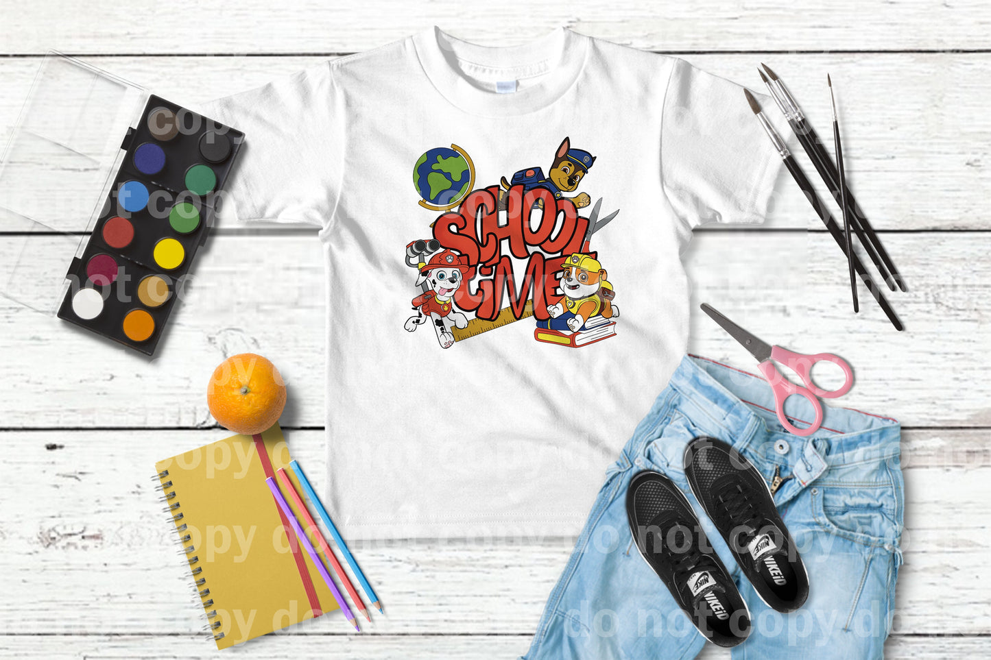 School Time Dogs Dream Print or Sublimation Print