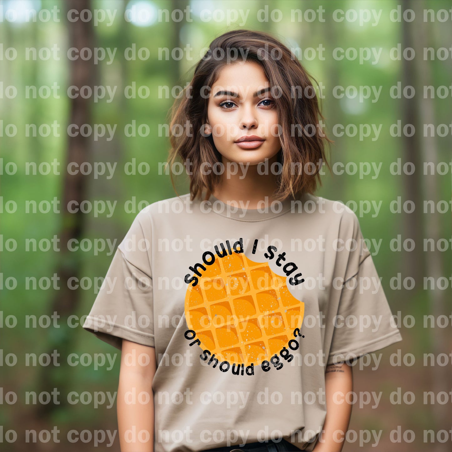 Shoul I Stay Or Should Eggo Distressed/Non Distressed Dream Print or Sublimation Print