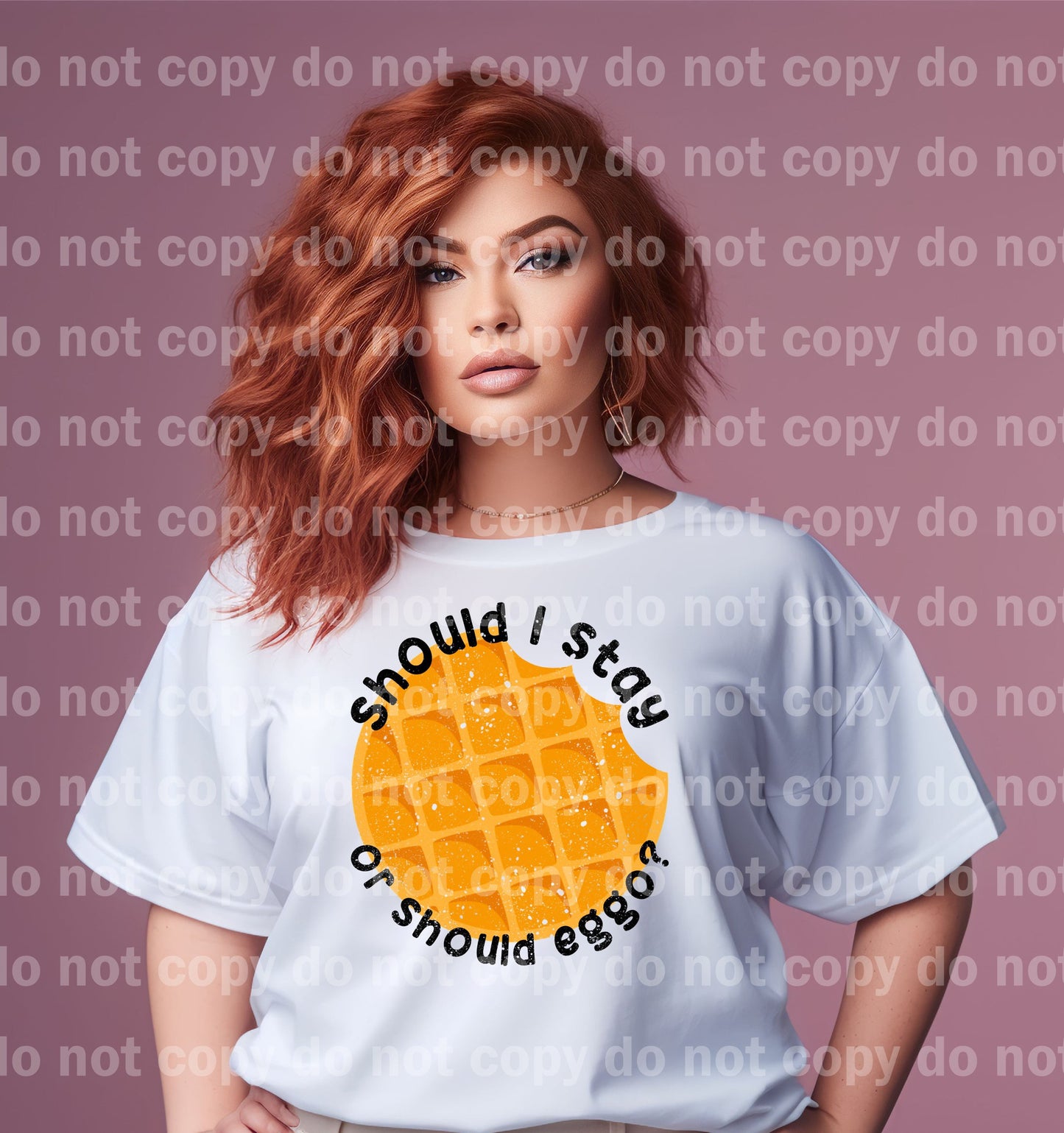 Shoul I Stay Or Should Eggo Distressed/Non Distressed Dream Print or Sublimation Print