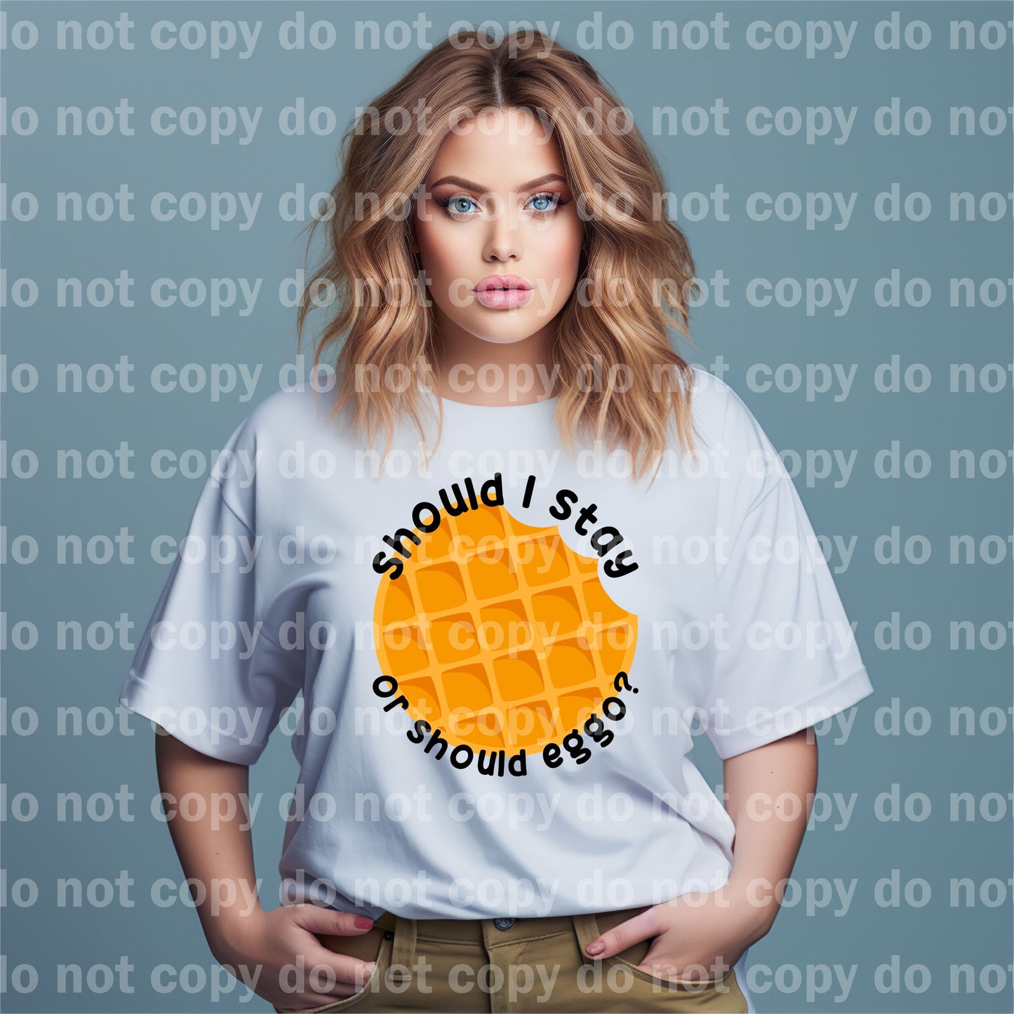 Shoul I Stay Or Should Eggo Distressed/Non Distressed Dream Print or Sublimation Print