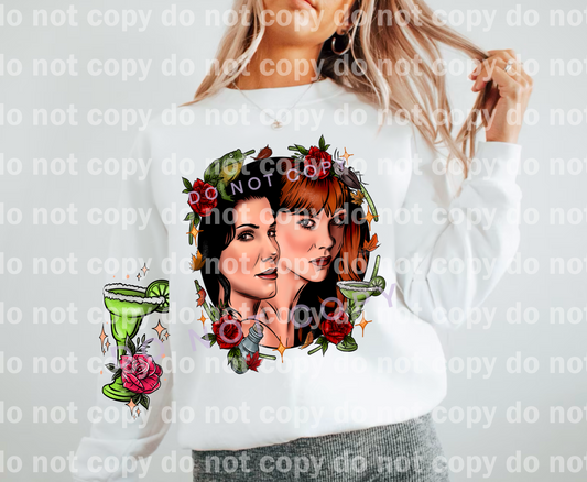 Sisters Floral Margaritas with Optional Sleeve Design Dream Print or Sublimation Print