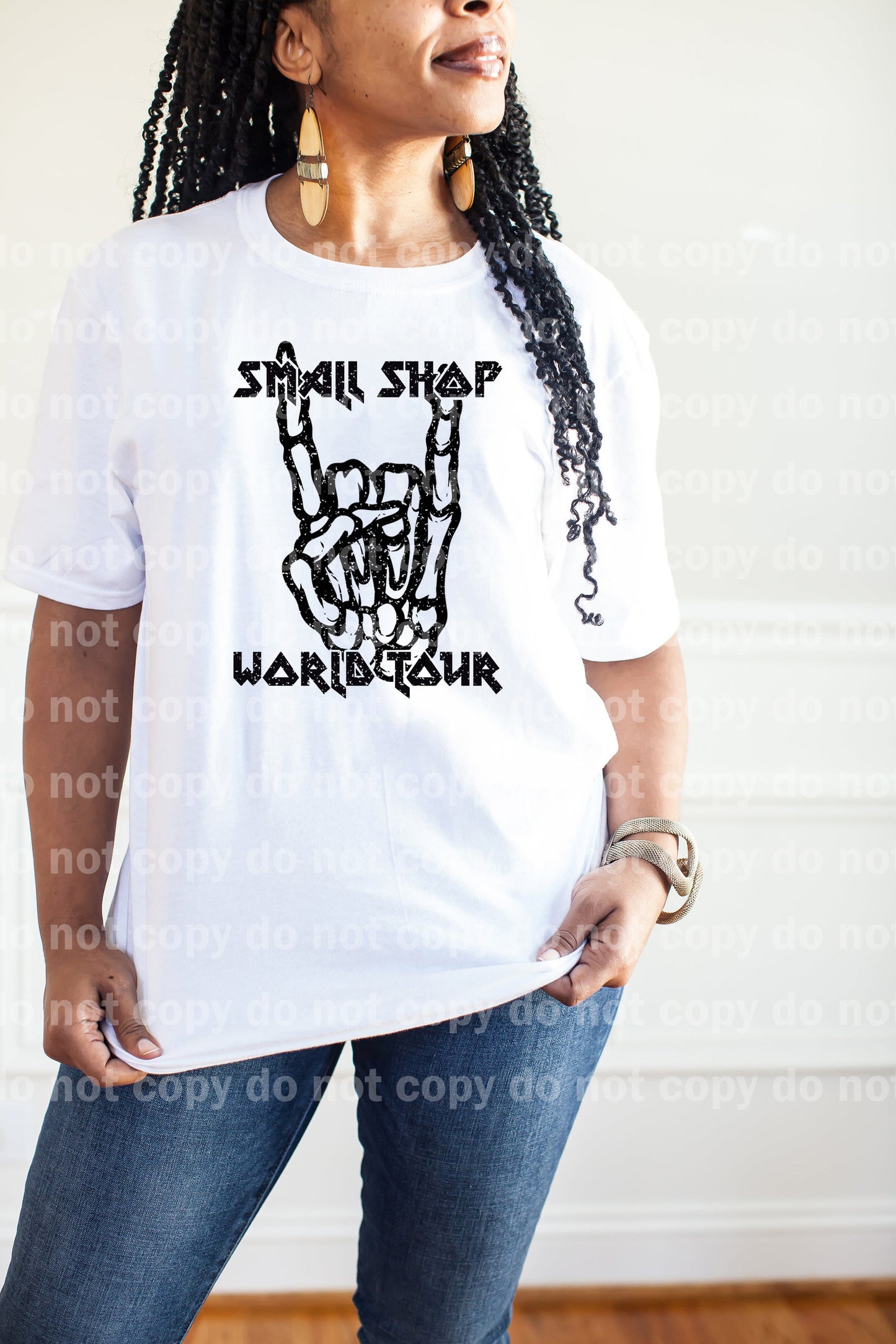 Small Shop World Tour Black/White Dream Print or Sublimation Print