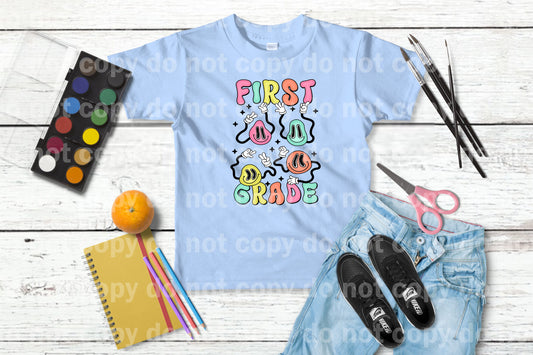 Smiley Emoji First Grade Multicolor/Black Dream Print or Sublimation Print