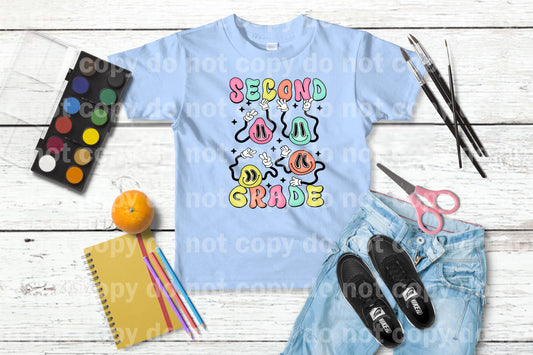 Smiley Emoji Second Grade Multicolor/Black Dream Print or Sublimation Print