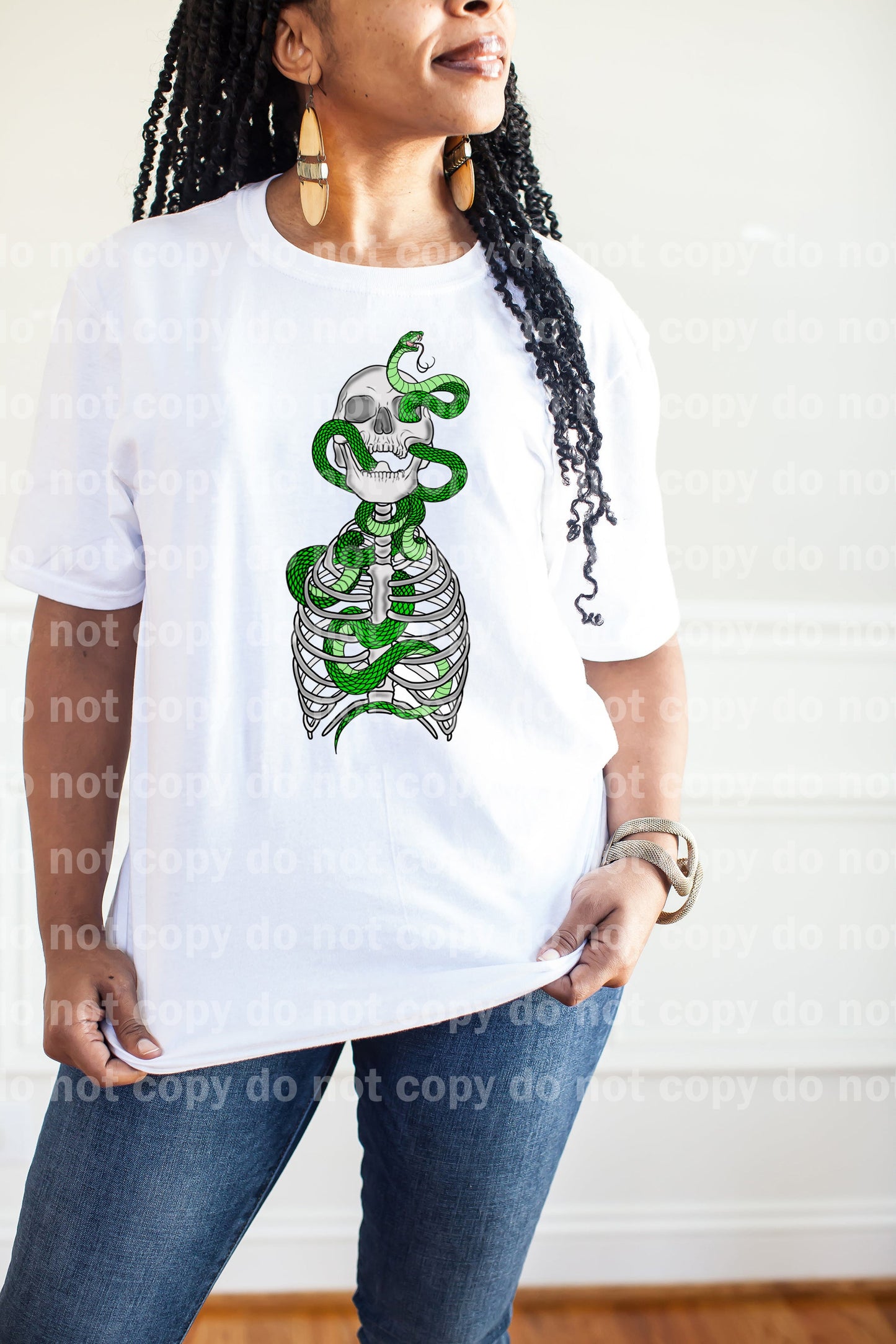 Snake And Skeleton Full Color/One Color Dream Print or Sublimation Print