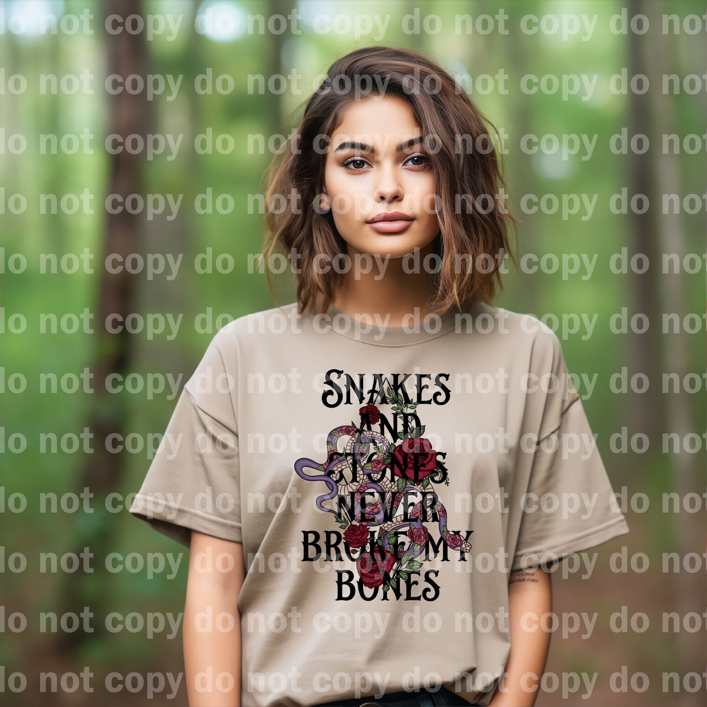 Snakes and Stones Never Broke My Bones Full Color/One Color Dream Print or Sublimation Print