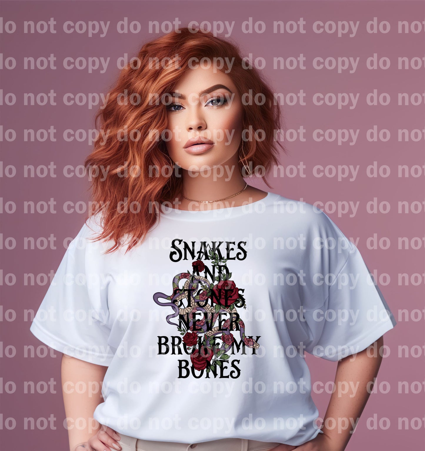 Snakes and Stones Never Broke My Bones Full Color/One Color Dream Print or Sublimation Print